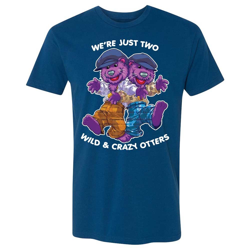 Two wild & crazy otters - Cool Blue - 5