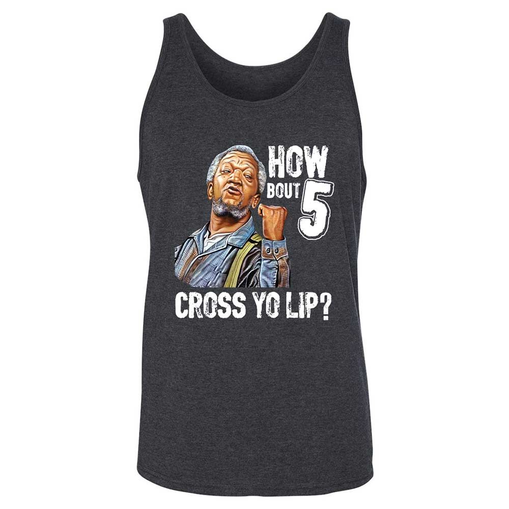 How bout 5 cross yo lip - Dark Grey Heather - 5
