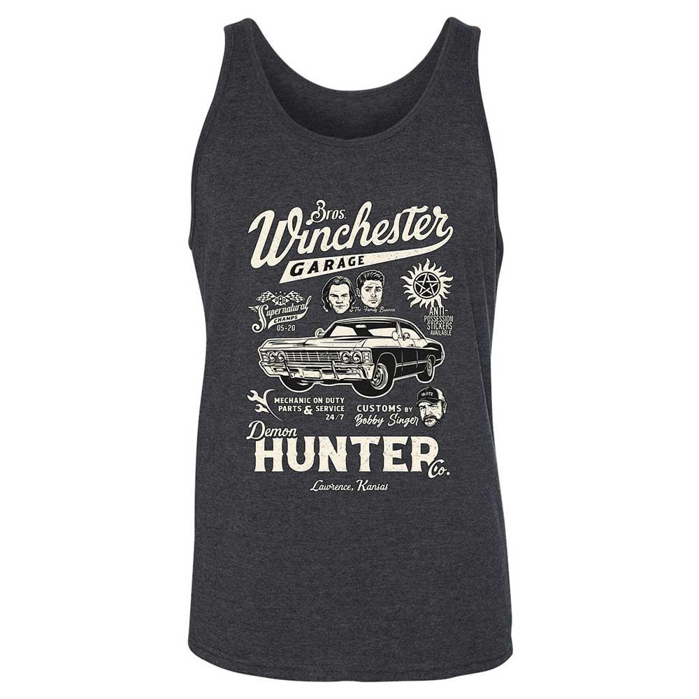 Unisex Jersey Tank - HXSVLR1Z - Dark Grey Heather - 5
