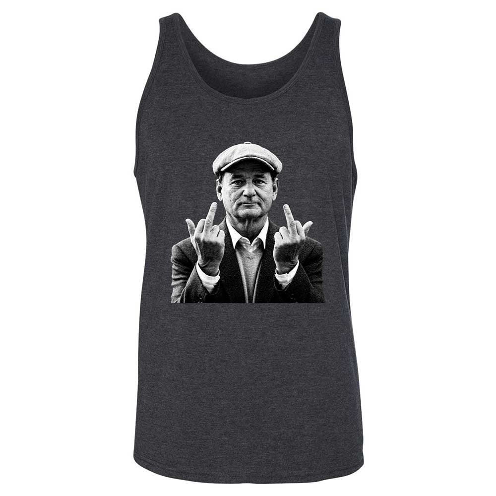 Bill Murray Middle Finger - Dark Grey Heather - 5