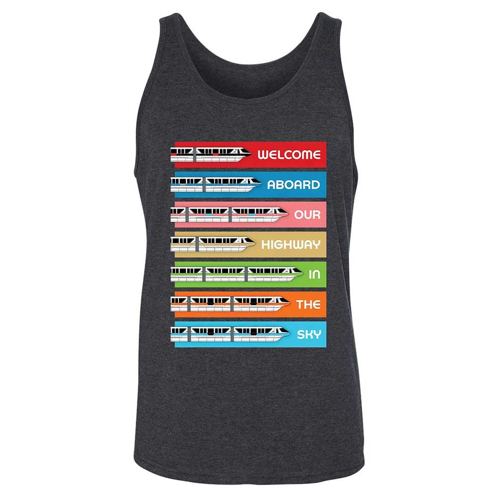 Unisex Jersey Tank - Black - Dark Grey Heather - 5