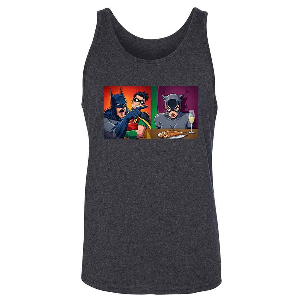Bat Yelling at Catwoman - Dark Grey Heather - 5