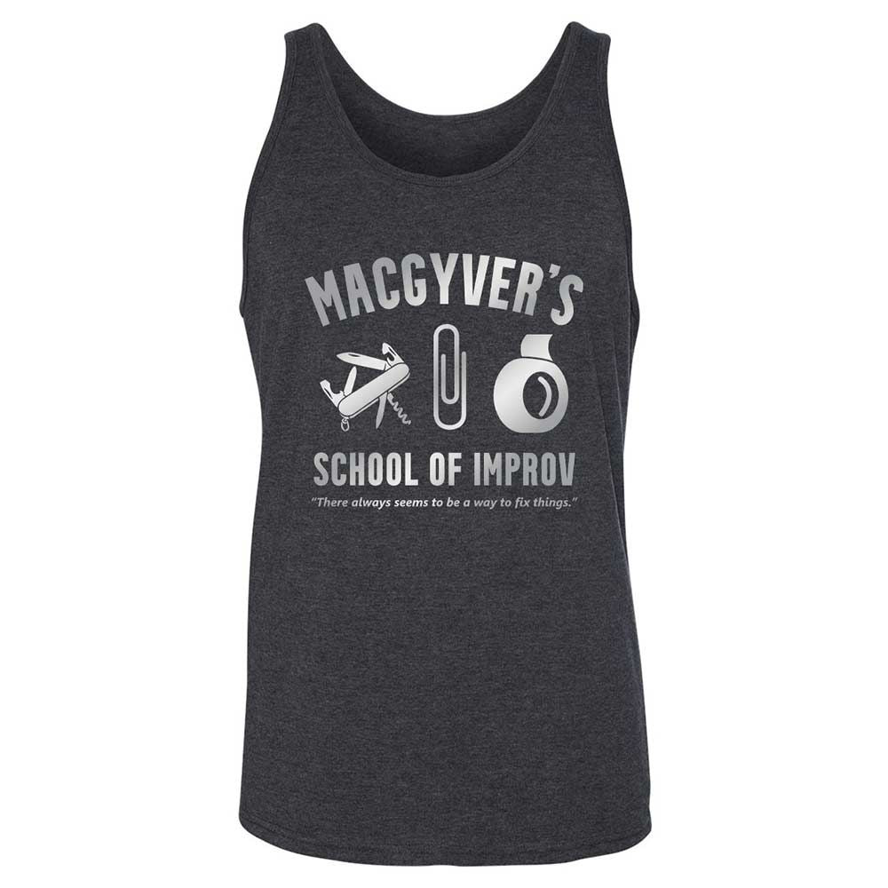 Unisex Jersey Tank - YFXC91HX - Dark Grey Heather - 5