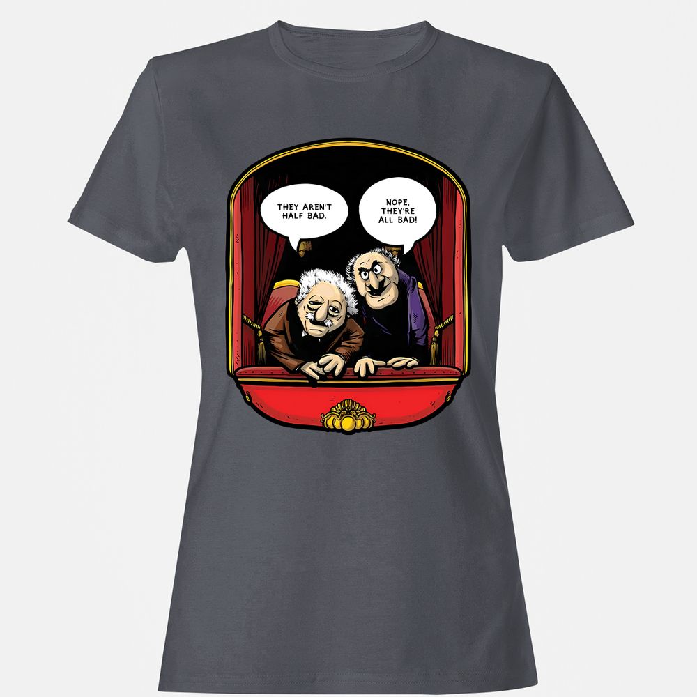 Statler and Waldorf (All Bad) - Dark Heather - 5