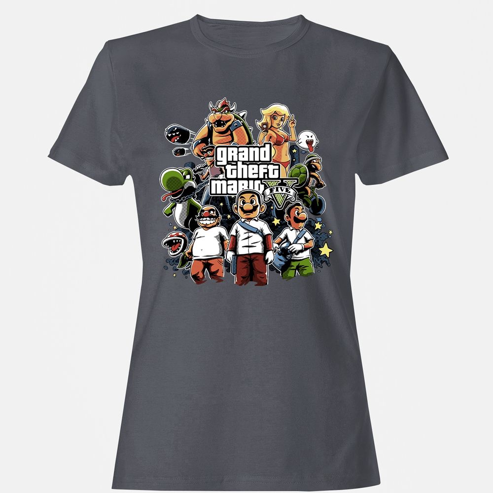 Women's T-Shirt - 456CRG4P - Dark Heather - 5