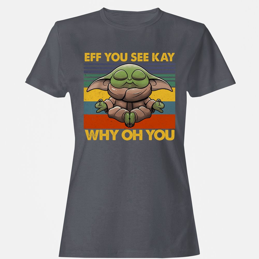 Women's T-Shirt - Y5F8AJ7P - Dark Heather - 5