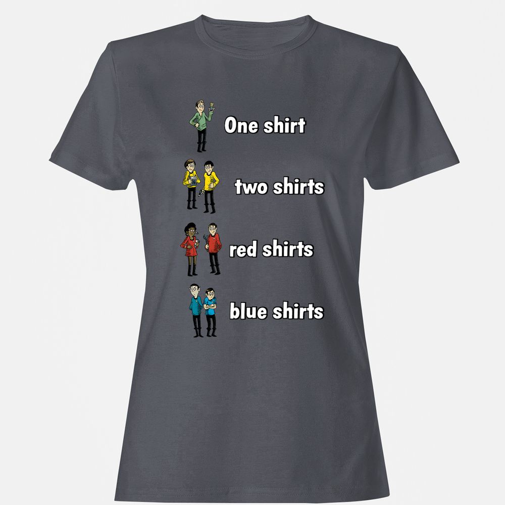 Women's T-Shirt - LC9G9EJ4 - Dark Heather - 5