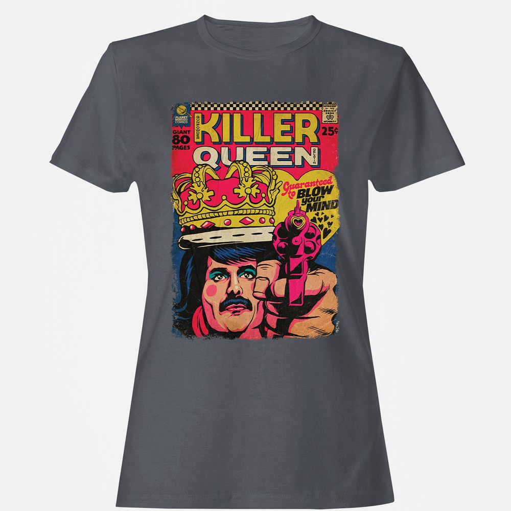 Women's T-Shirt - NFTKPXLV - Dark Heather - 5