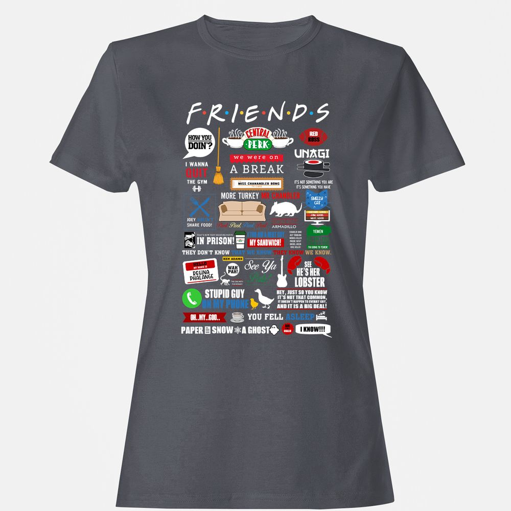 Women's T-Shirt - YC4DHBQ7 - Dark Heather - 5