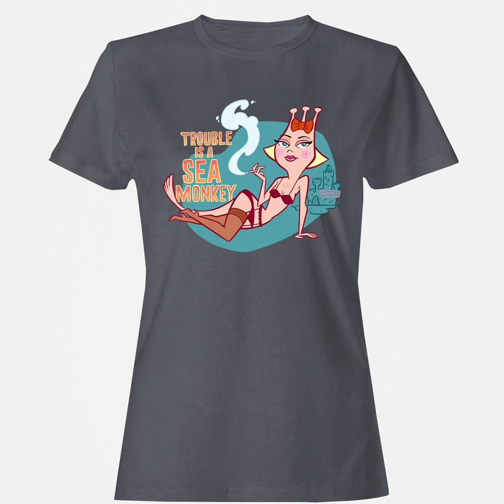 Women's T-Shirt - 9RL5BVJ6 - Dark Heather - 5