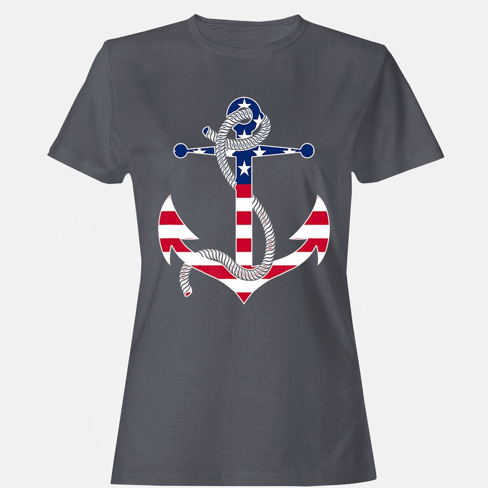 Women's T-Shirt - RRE6YGUL - Dark Heather - 5