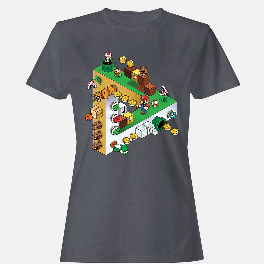 Women's T-Shirt - NYLFH8NJ - Dark Heather - 5