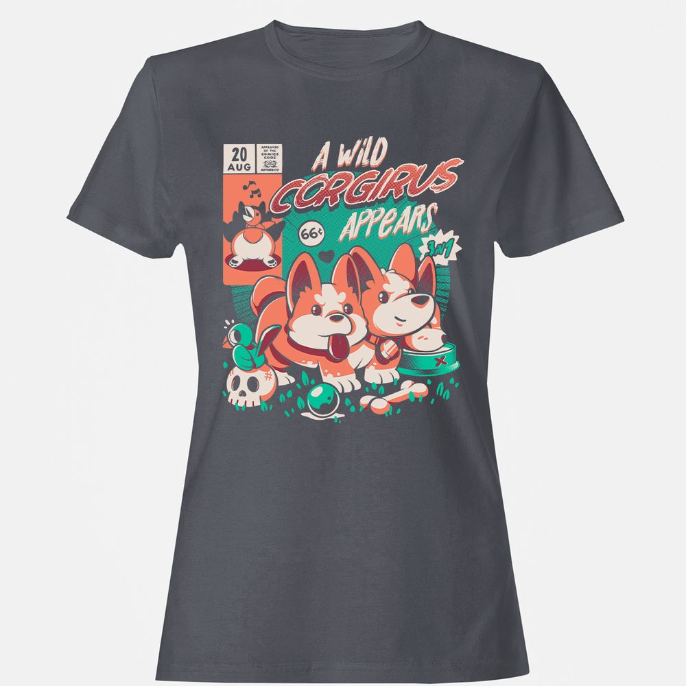 Women's T-Shirt - 3BSRU41K - Dark Heather - 5