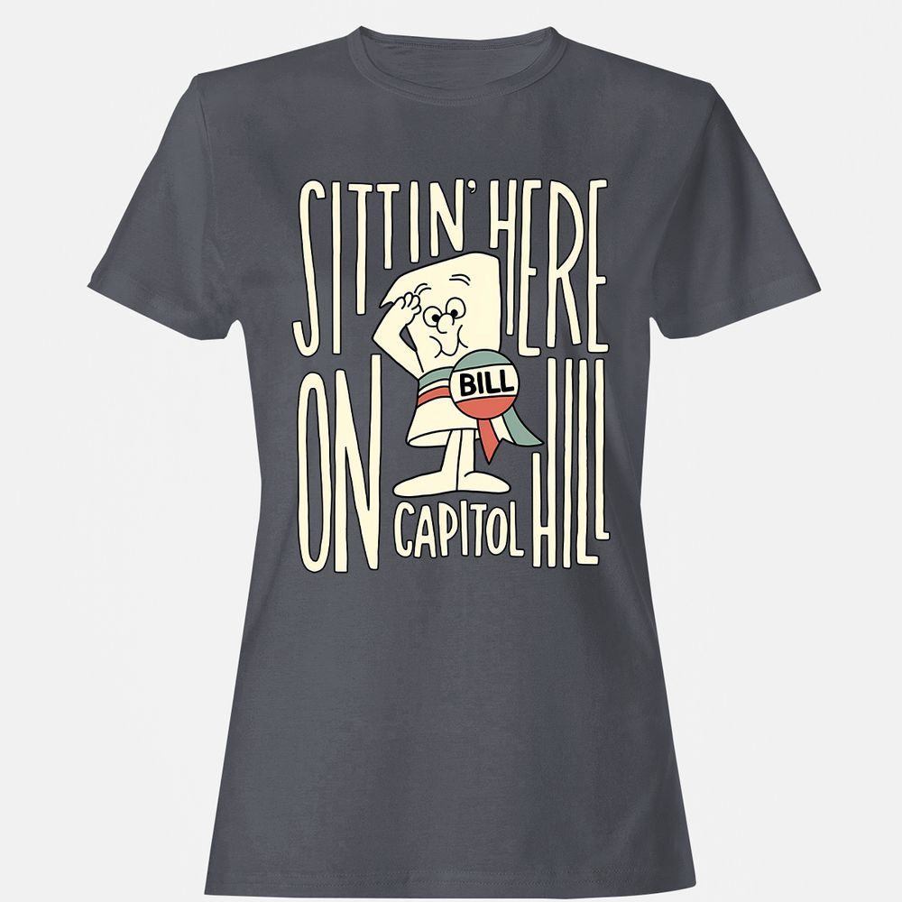 Women's T-Shirt - 1QP1LJFE - Dark Heather - 5