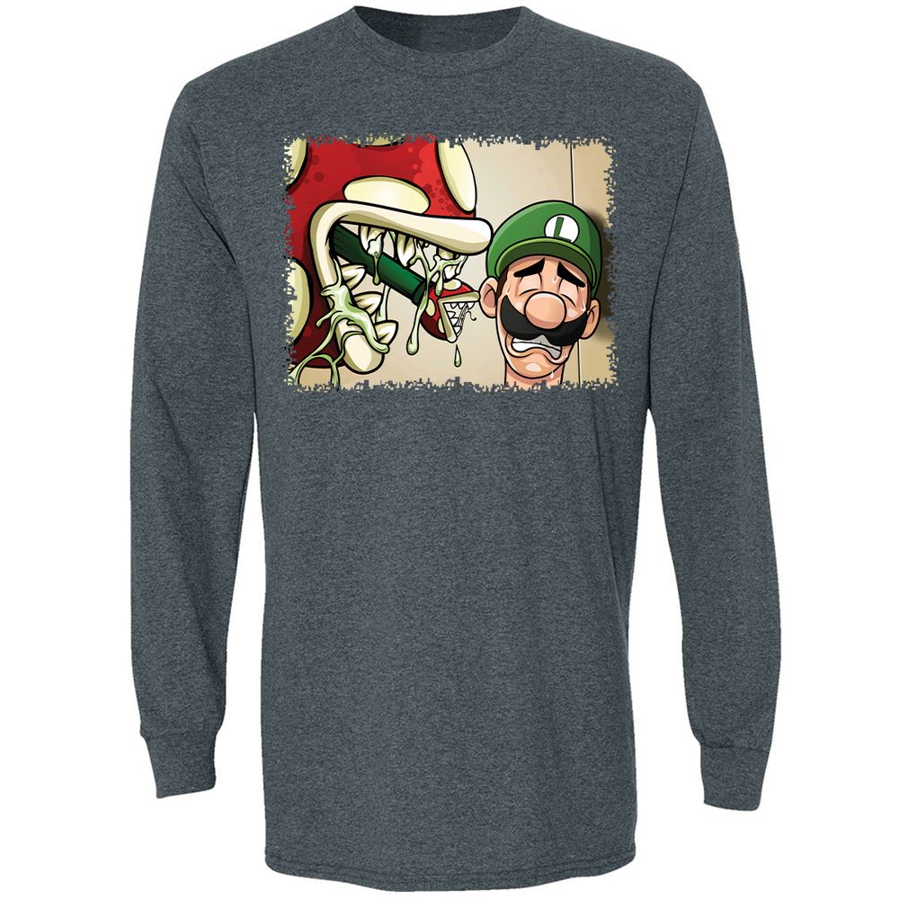 Long Sleeve T-Shirt - 9Y5NWXFU - Dark Heather - 5