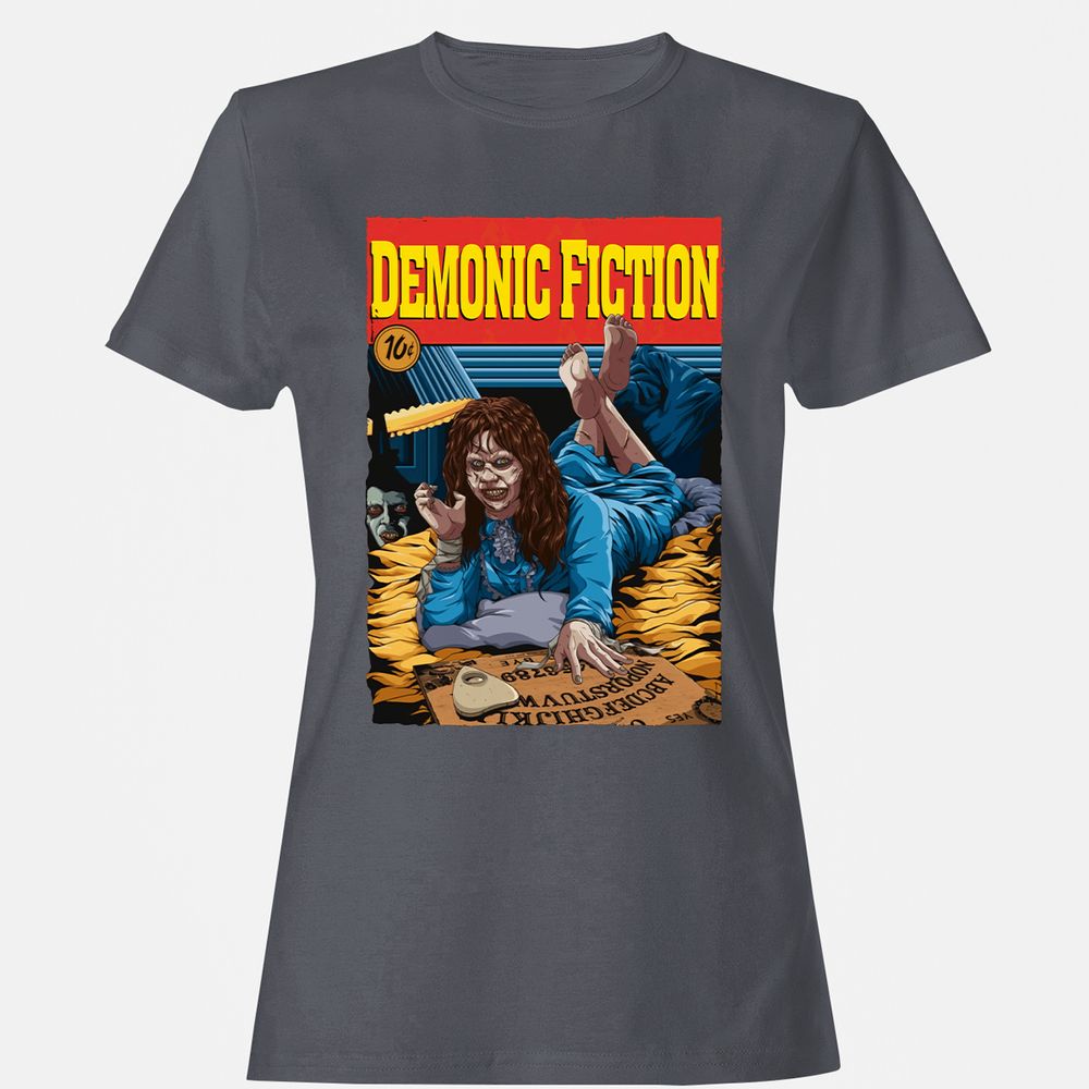 Women's T-Shirt - Q9YYLHJE - Dark Heather - 5