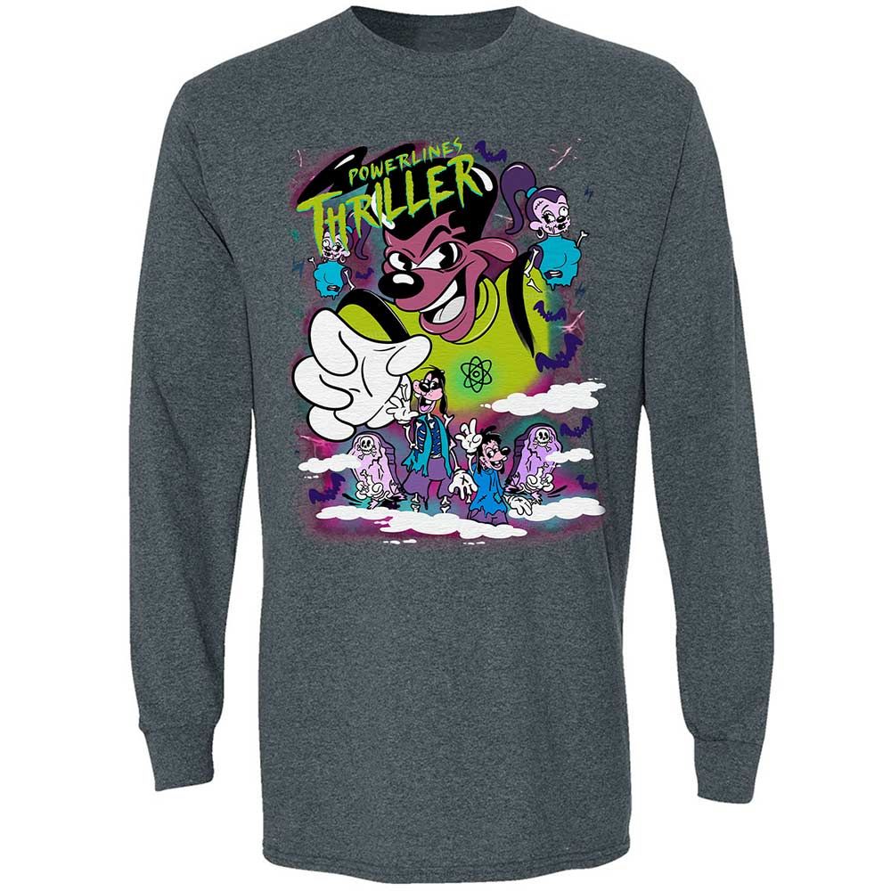 Vintage Pop Cartoon Horror Mashup - Dark Heather - 5