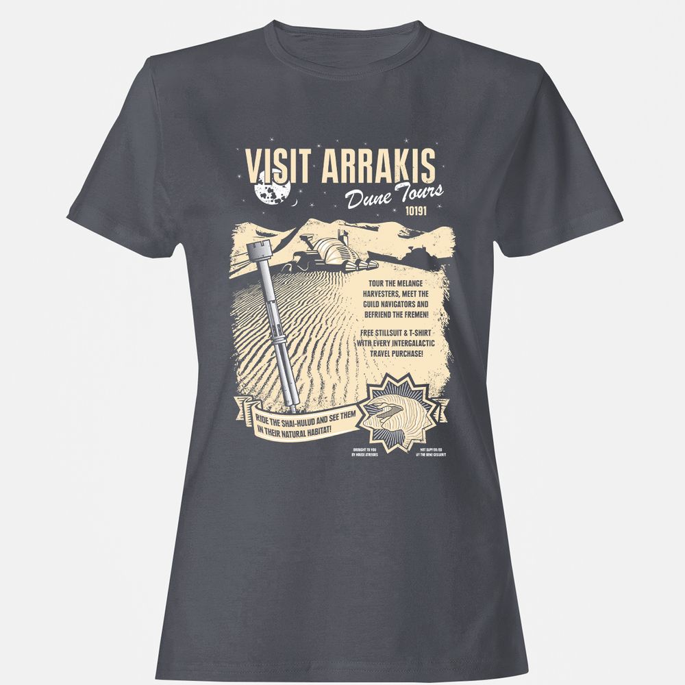 Women's T-Shirt - D3C3RZQY - Dark Heather - 5