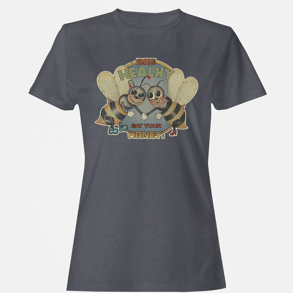 Bee Healthy Eat Your Honey - Dark Heather - 5