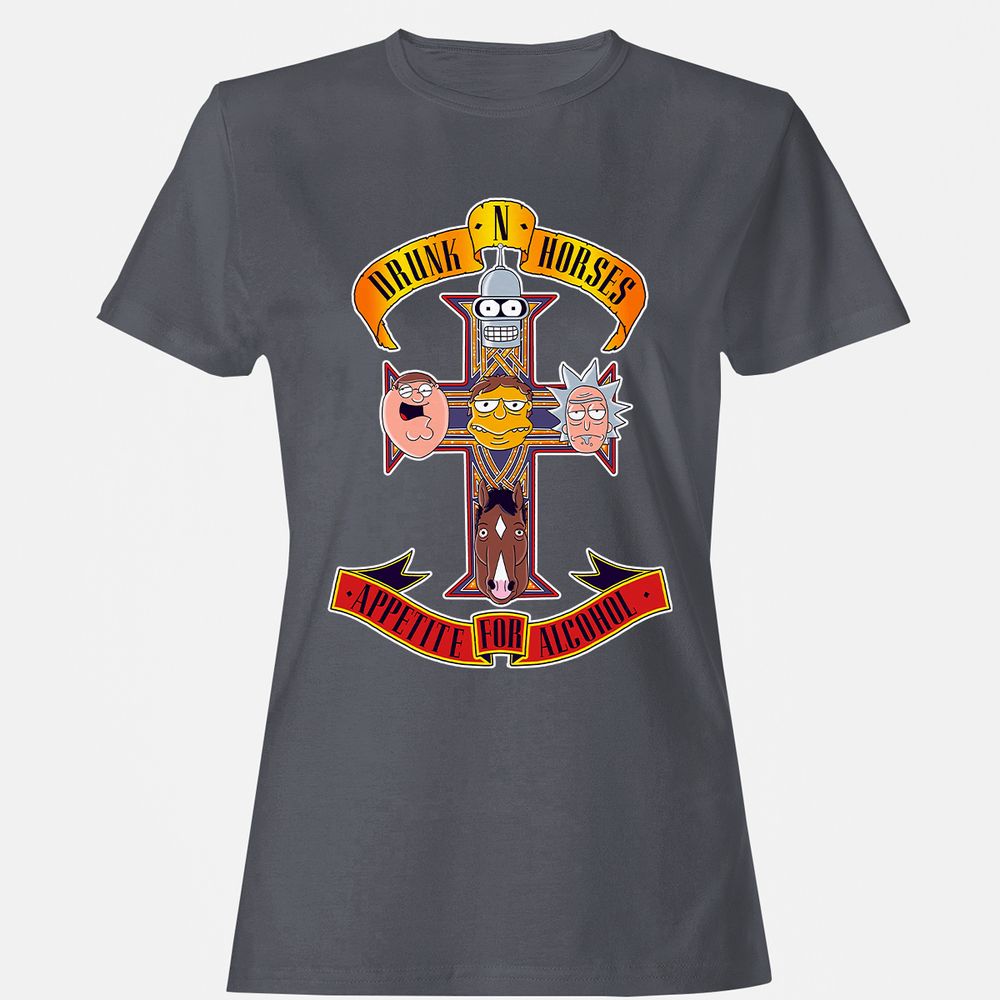 Women's T-Shirt - SHV1YSTU - Dark Heather - 5