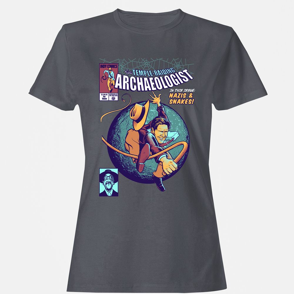 Women's T-Shirt - T7MQZX6J - Dark Heather - 5