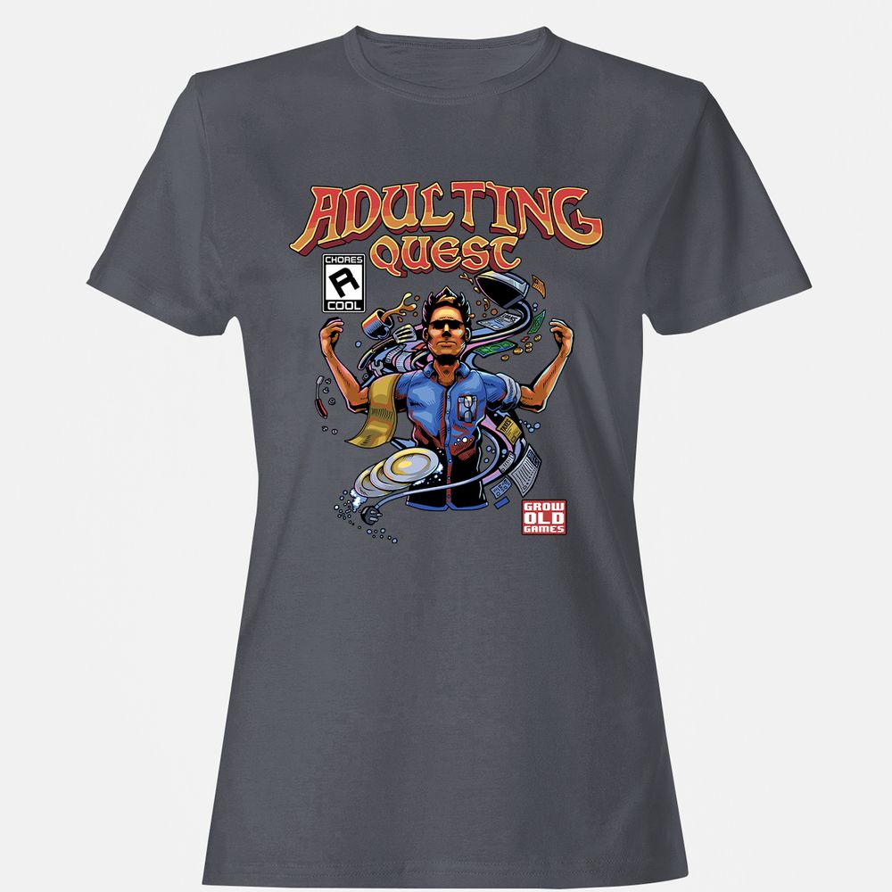 Women's T-Shirt - AT2CF5GD - Dark Heather - 5