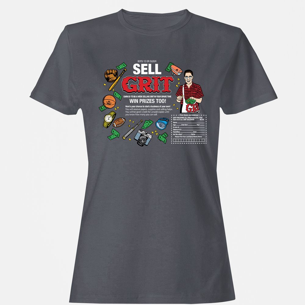 Women's T-Shirt - 277B88NU - Dark Heather - 5