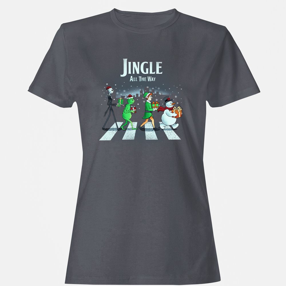 Women's T-Shirt - B5JLG9MT - Dark Heather - 5