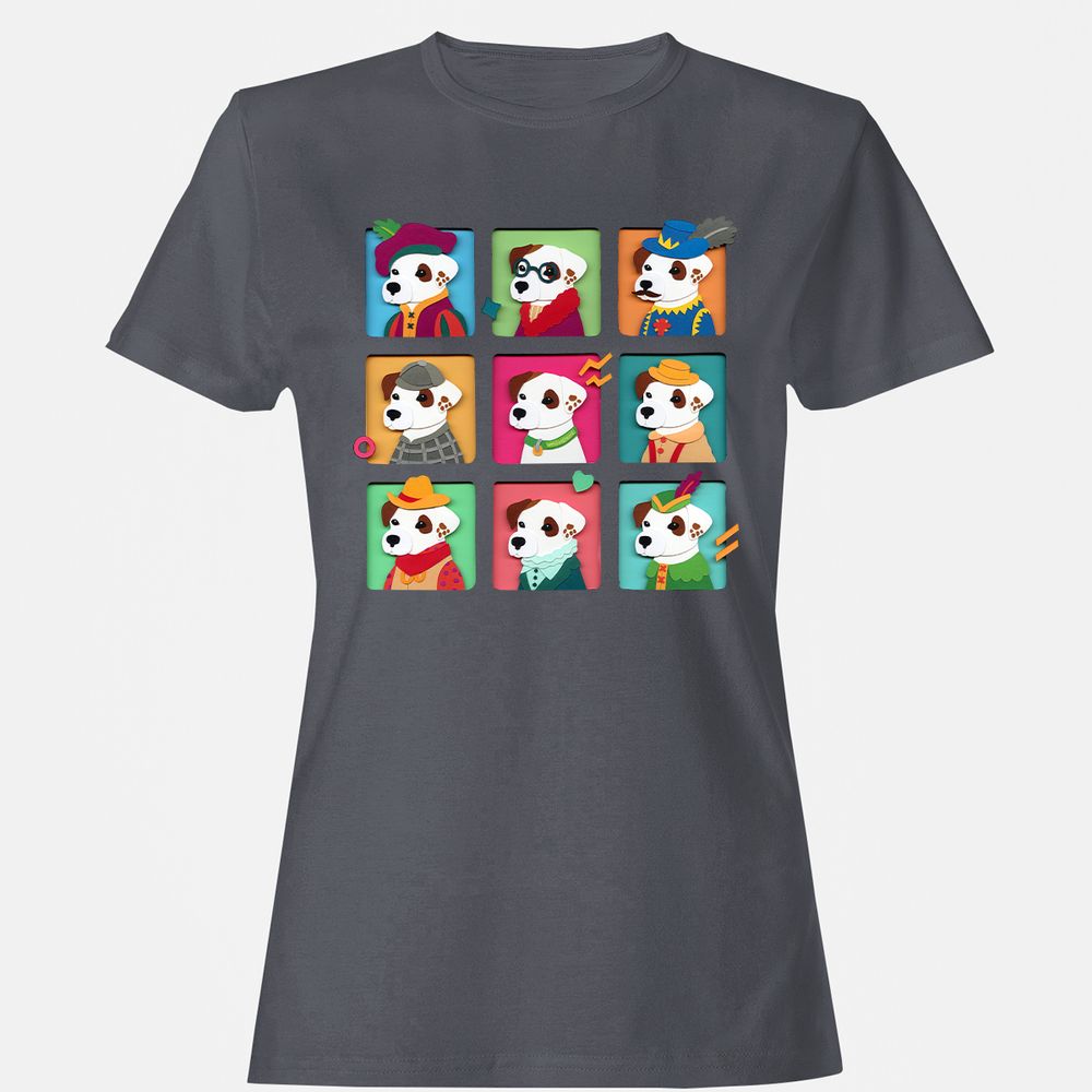 Women's T-Shirt - 916FX9DK - Dark Heather - 5