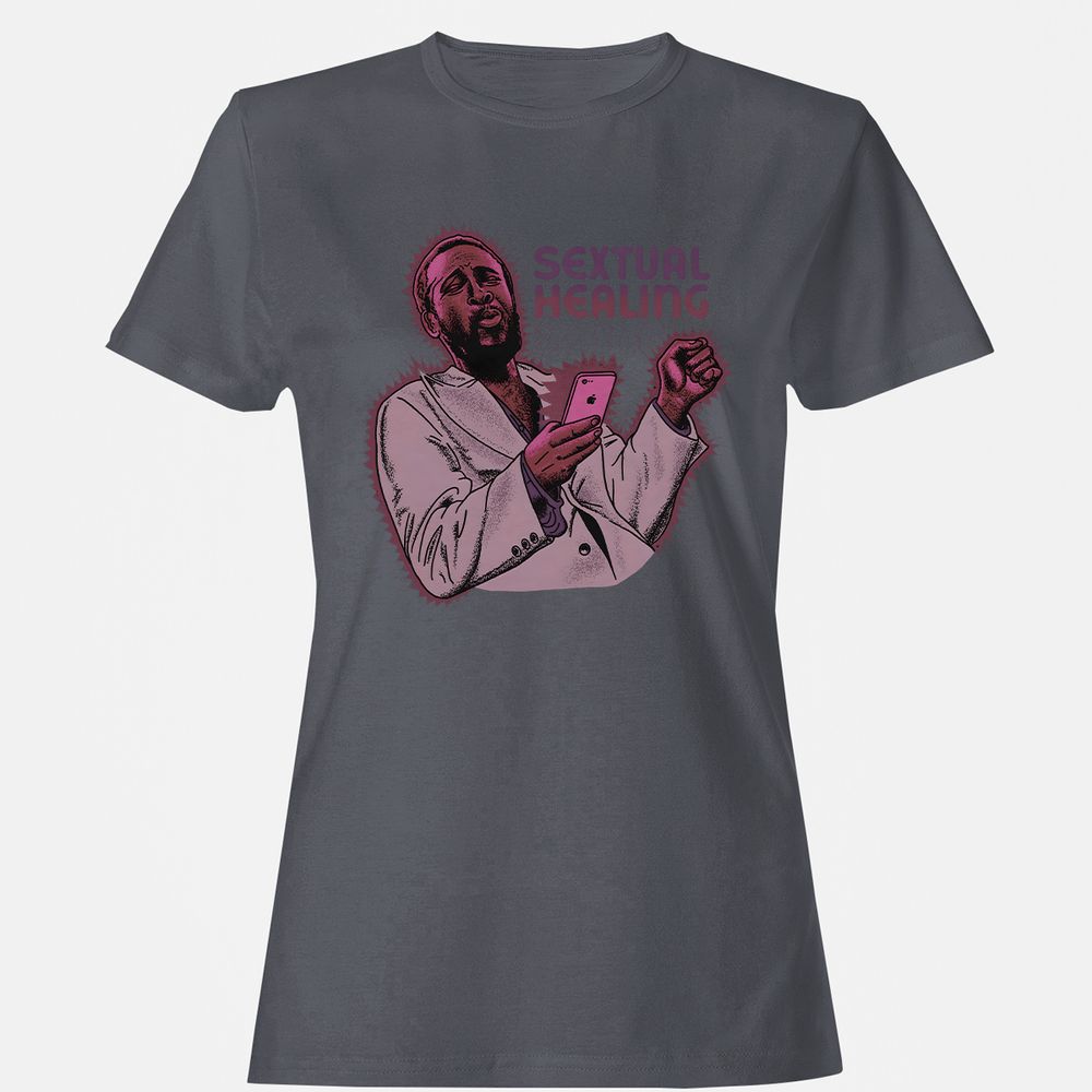 Women's T-Shirt - ELVJAS2D - Dark Heather - 5