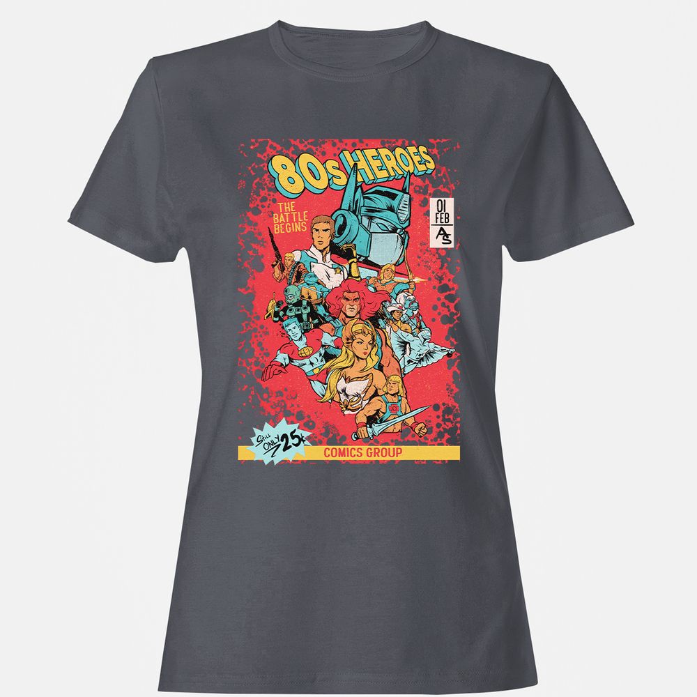 Women's T-Shirt - FL4YBBD2 - Dark Heather - 5