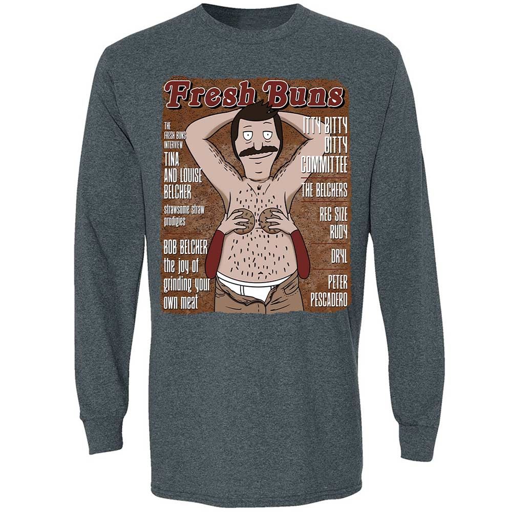 Long Sleeve T-Shirt - E3AEK37S - Dark Heather - 5