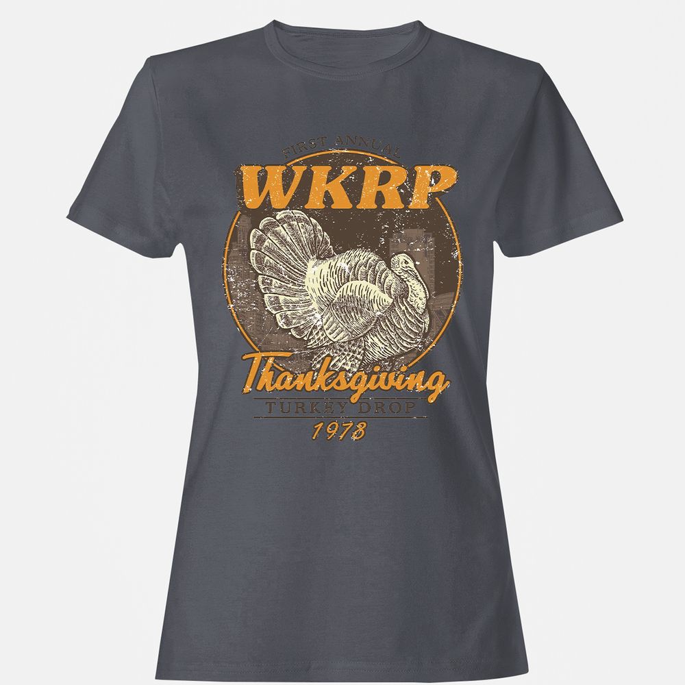 WKRP Turkey Drop - Dark Heather - 5