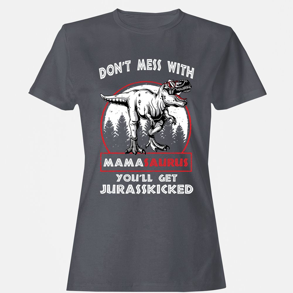 Women's T-Shirt - A8JQCE7Q - Dark Heather - 5