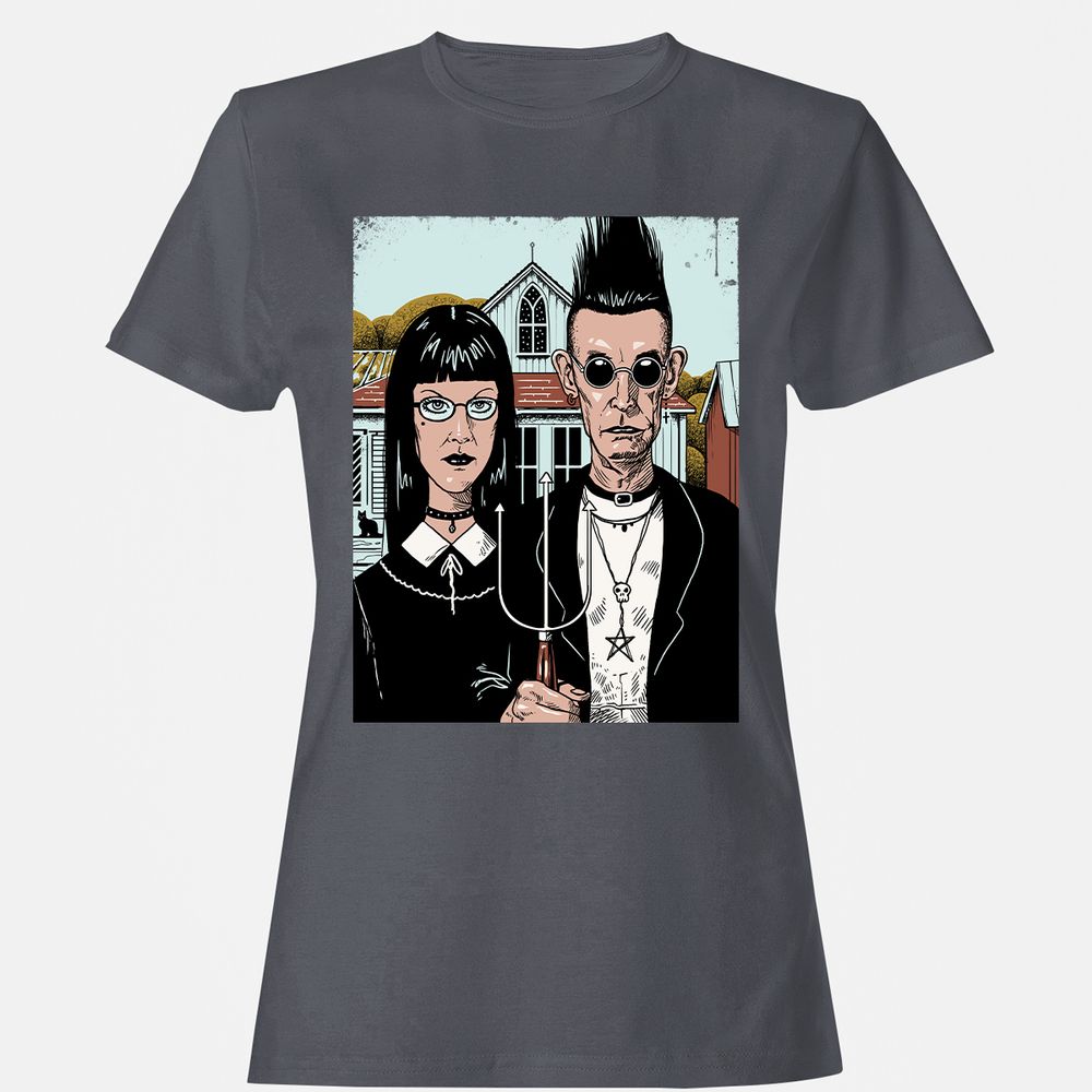 Women's T-Shirt - KY98DPD8 - Dark Heather - 5
