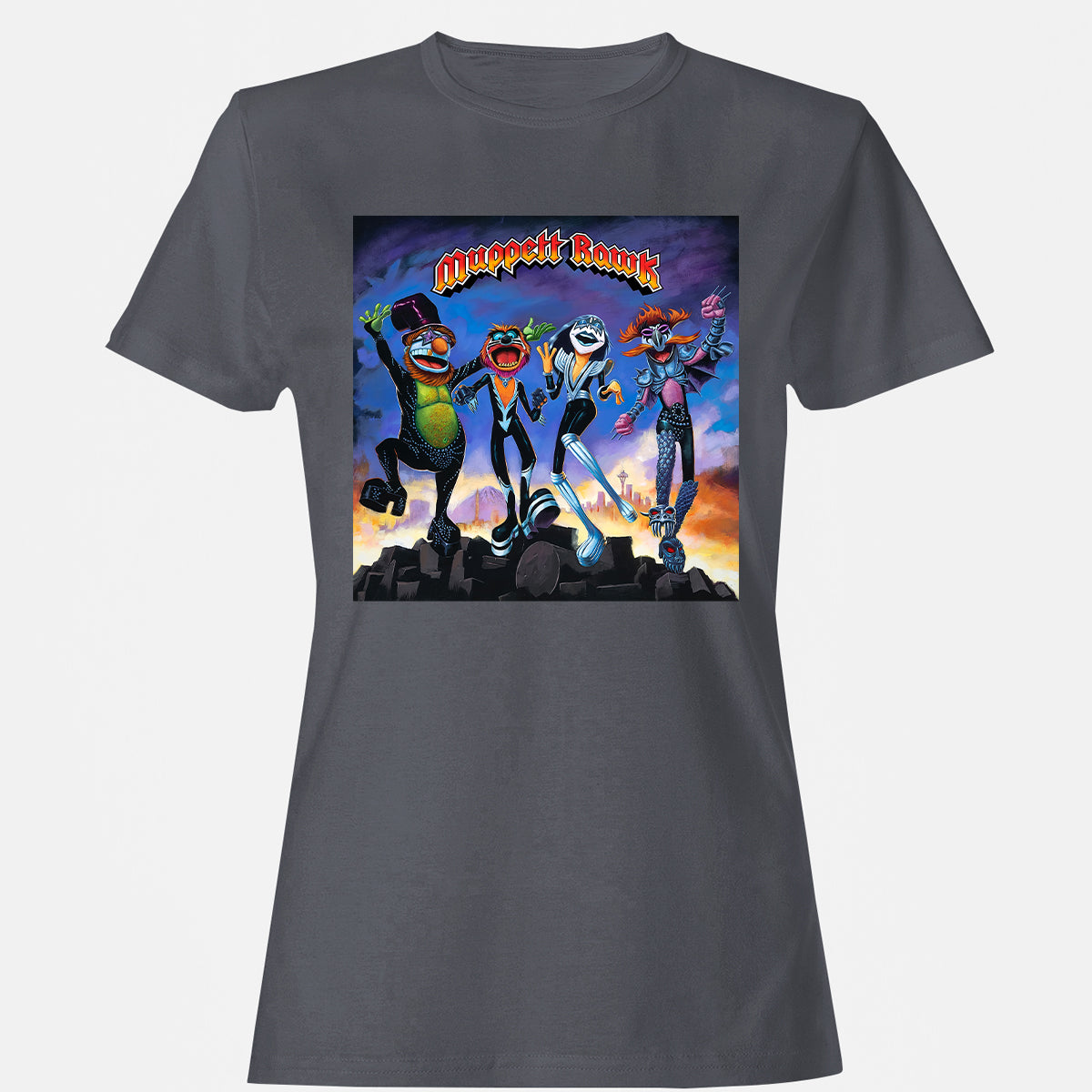Women's T-Shirt - P9XEUXY6 - Dark Heather - 5