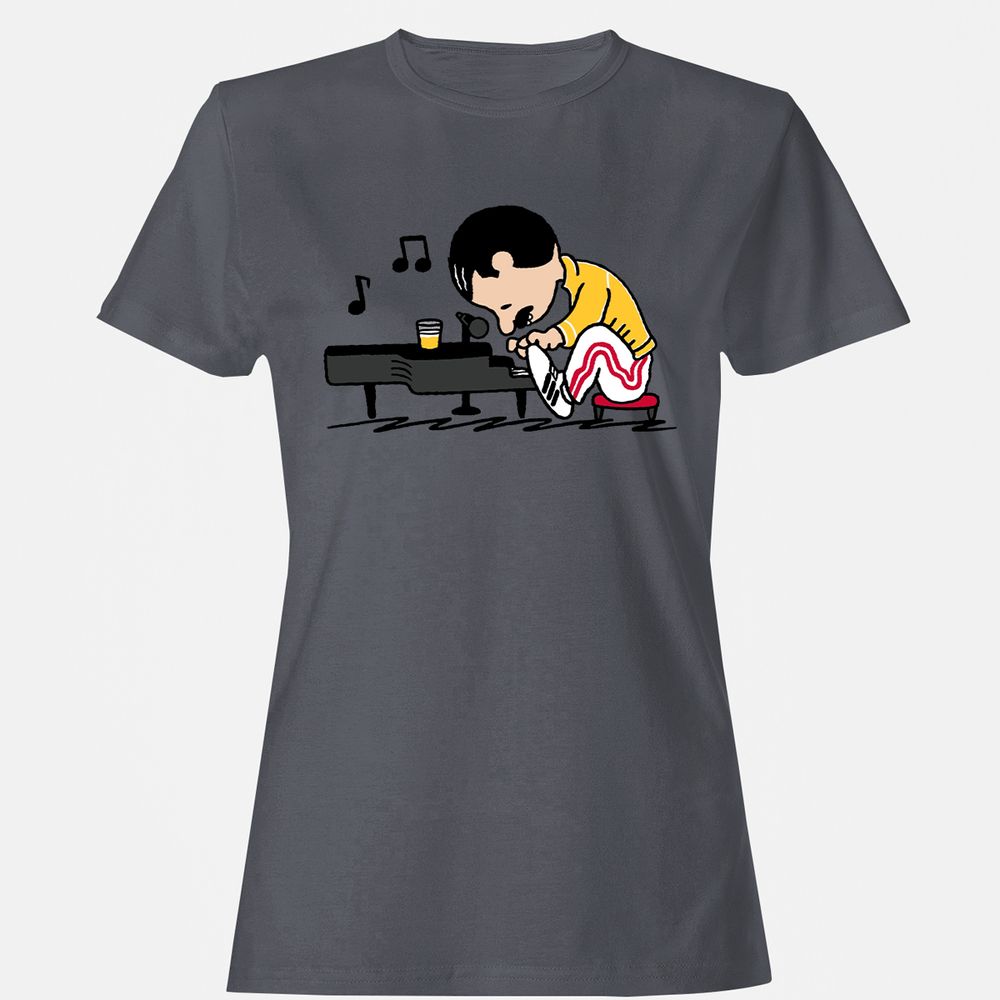 Women's T-Shirt - 47RYUEVM - Dark Heather - 5