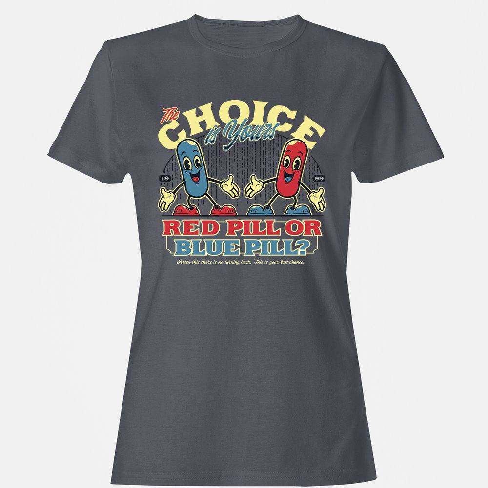 Women's T-Shirt - P74QA1YM - Dark Heather - 5