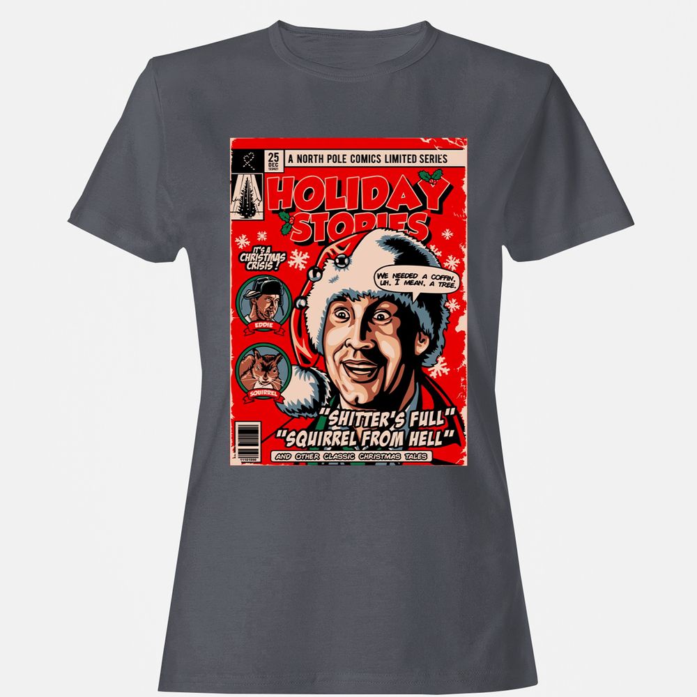 Women's T-Shirt - C3JL7KJ7 - Dark Heather - 5