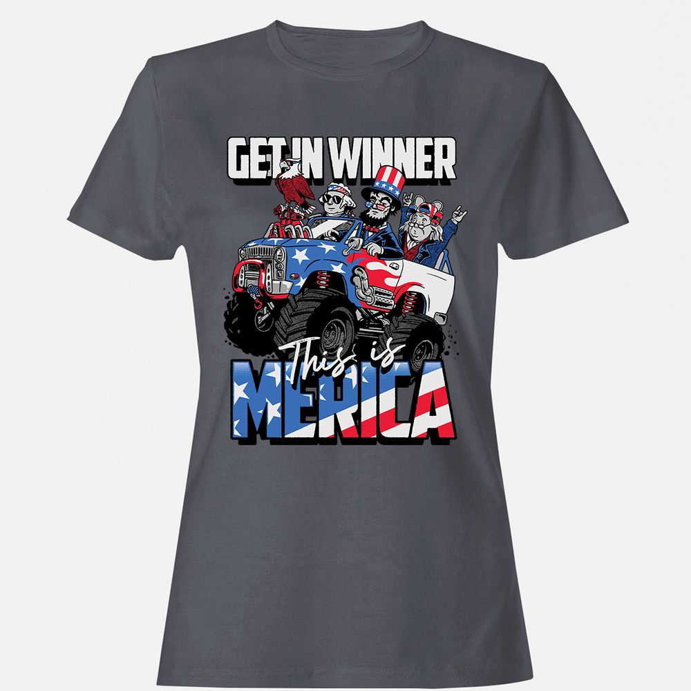 Women's T-Shirt - 8DZBFXCS - Dark Heather - 5