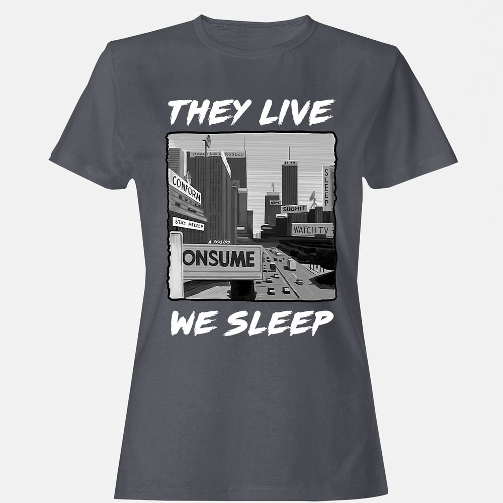 Women's T-Shirt - CR95SDLK - Dark Heather - 5