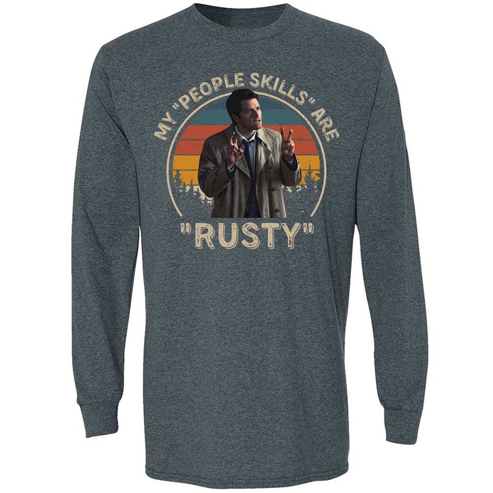 Long Sleeve T-Shirt - SK8UPJGN - Dark Heather - 5