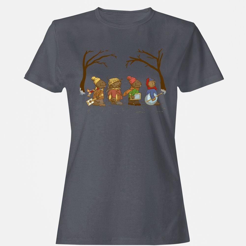 Women's T-Shirt - 1ZYEHK75 - Dark Heather - 5