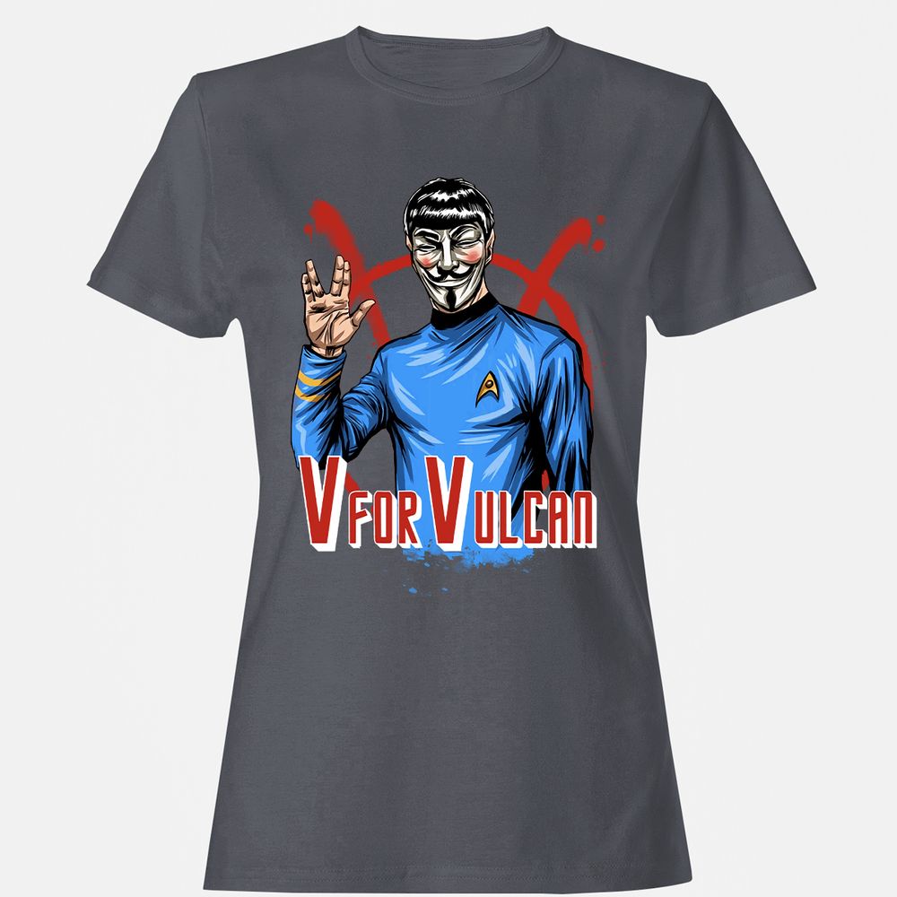 Women's T-Shirt - U5F81ZRQ - Dark Heather - 5