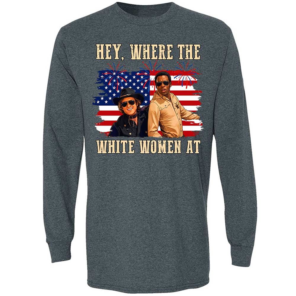 Hey Where The White At - Dark Heather - 5