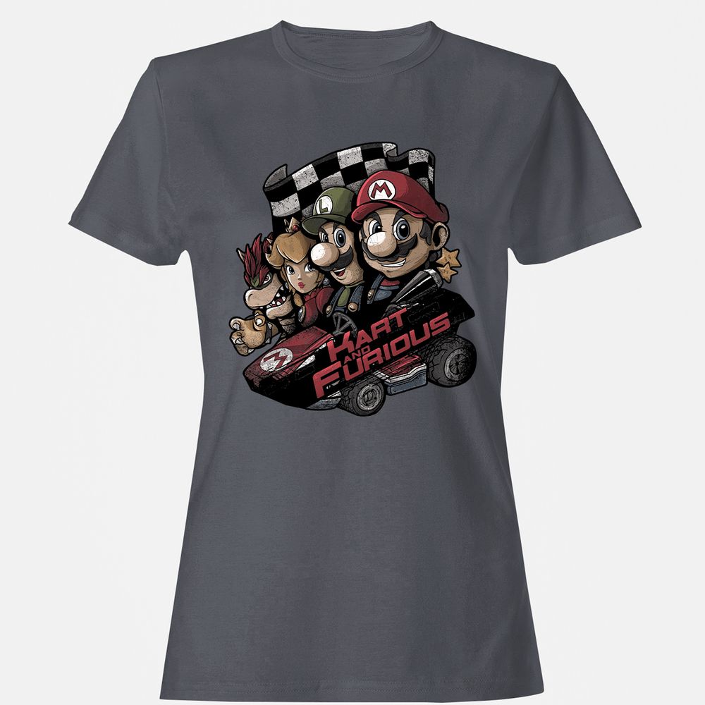 Women's T-Shirt - KVNQX68A - Dark Heather - 5