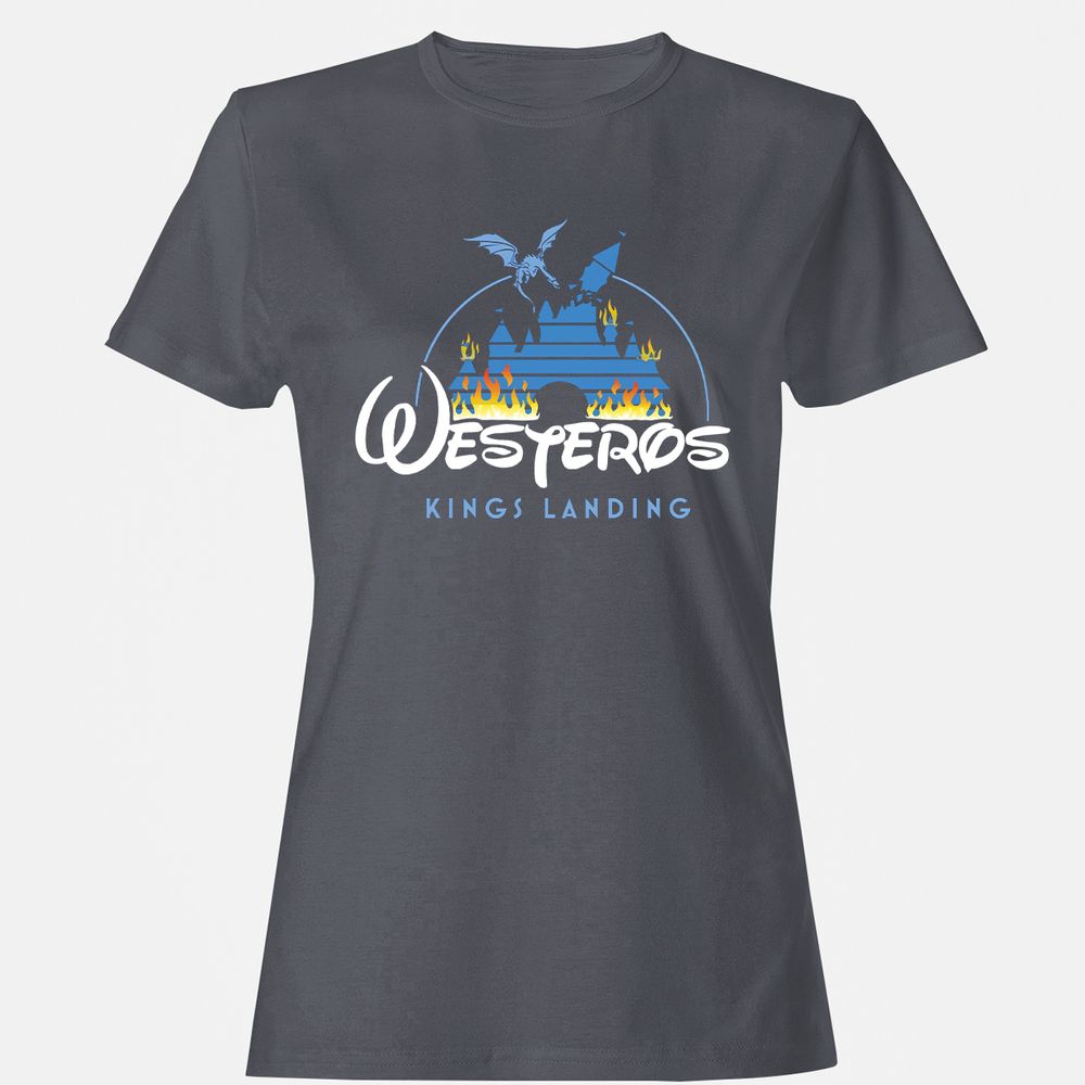 Women's T-Shirt - CHARGPJ9 - Dark Heather - 5