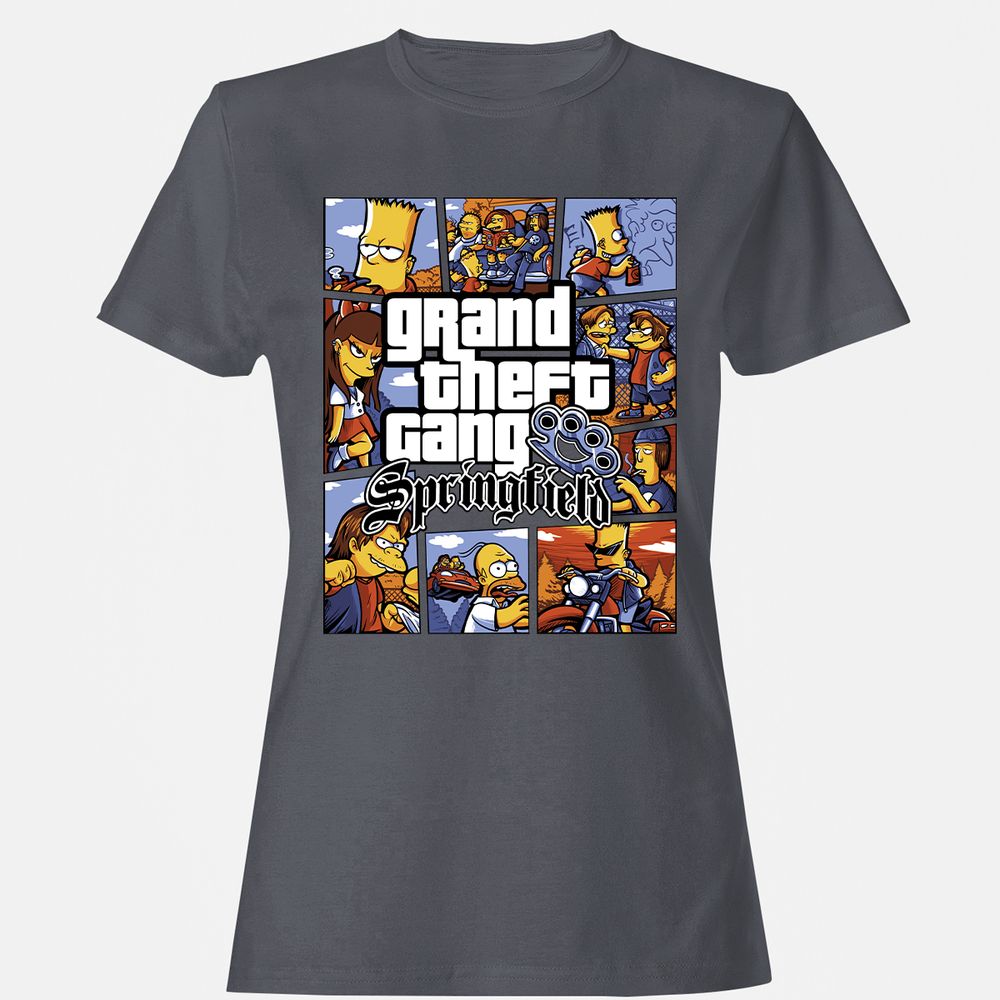 Women's T-Shirt - 2U7DKQSM - Dark Heather - 5