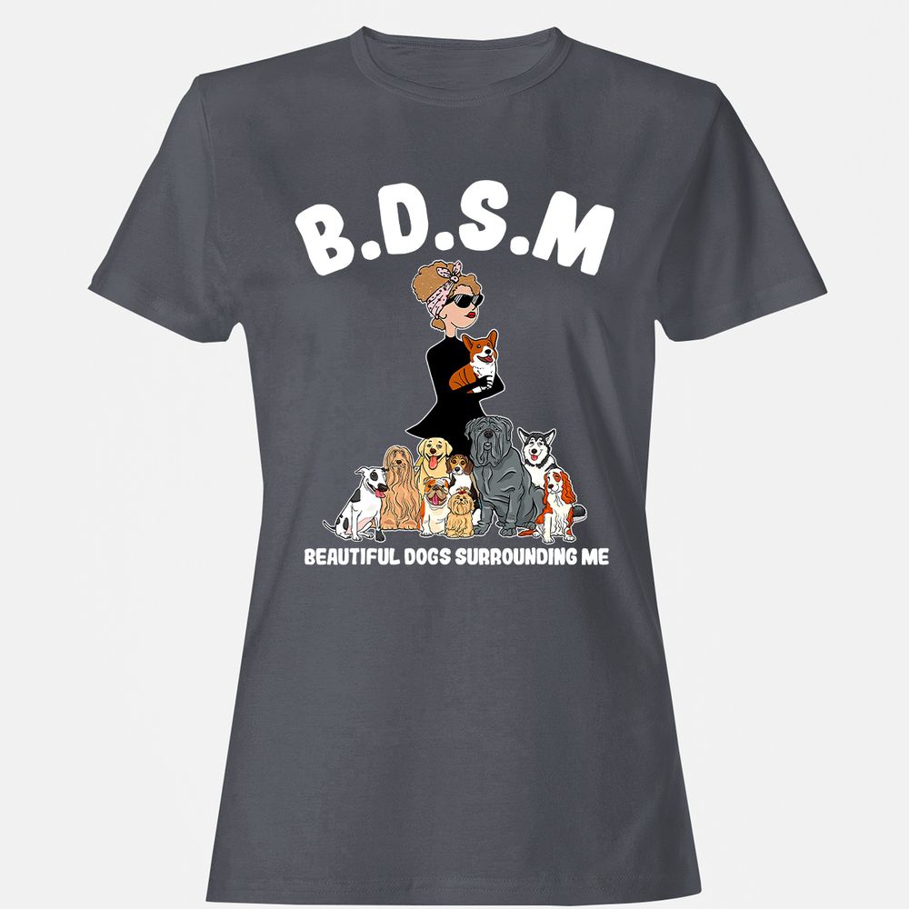 Women's T-Shirt - ZCKD57Q8 - Dark Heather - 5