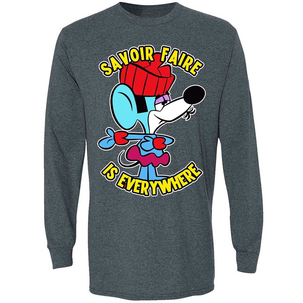Long Sleeve T-Shirt - PRU1SJ6K - Dark Heather - 5